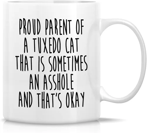 Miniatura 6 de Retreez - Taza Graciosa Show Me Your Kitties Amantes de Gatos, 325 ml, Tazas de Café de Cerámica, Divertidas, Sarcasmo, Sarcasticas, Regalos
