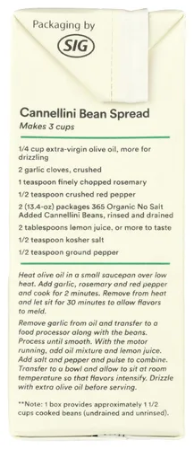 Miniatura 5 de 365 by Whole Foods Market, Frijoles Cannellini orgánicos sin sal, 13.4 onzas
