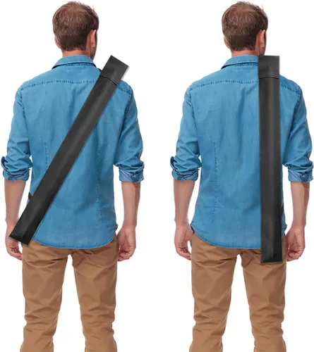 Miniatura 3 de Estuche para taco de billar, almacenamiento de palo de piscina suave negro, bolsa de transporte de 32 pulgadas para palo de taco de billar 1/2