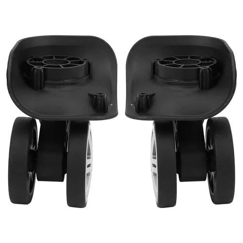 Miniatura 9 de plplaaoo - Ruedas de repuesto para equipaje, 1 par de ruedas de maleta, ruedas universales, ruedas conectadas silenciosas, rueda transportadora