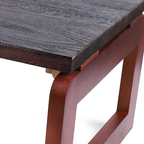 Miniatura 9 de Mesa de centro plegable de madera Flodable para computadora portátil, mesa de té baja Mesa de picnic de té, mesa de centro plegable de madera