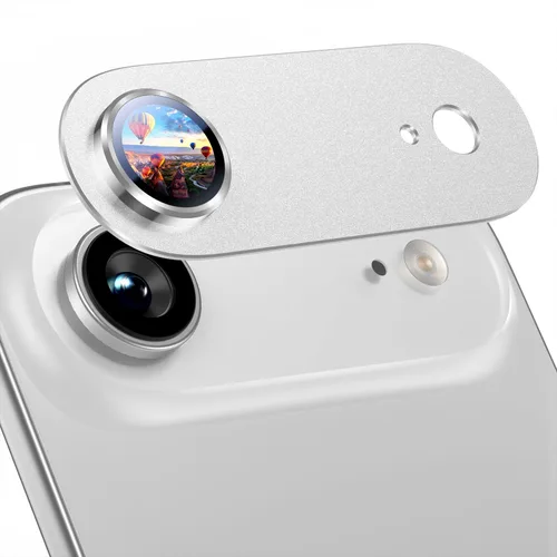 Miniatura 22 de Uyiton Compatible con iPhone 17 Pro Protector de Lente de Cámara - [No Fácil de Romper][Fuerte Adsorción][Compatible con Fundas] Cubierta de Titanio