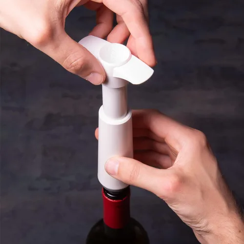 Miniatura 44 de Tapones para vino Vacu Vin, cierre al vacío, lote de 2, color gris, Set de 4, Gris