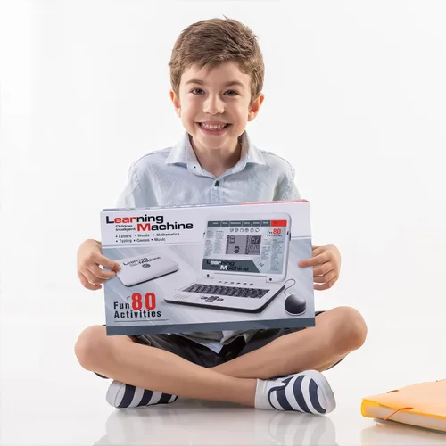 Miniatura 7 de LESHITIAN Laptop para Niños - 80 Modos de Aprendizaje para Aprender Alfabeto, Palabras, Matemáticas, Jugar Juegos y Música - Juguete para Niños