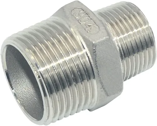 Miniatura 4 de 1 "x 3/4" macho hexagonal pezón reductor roscado conector tubería/adaptador, acero inoxidable 304 NPT