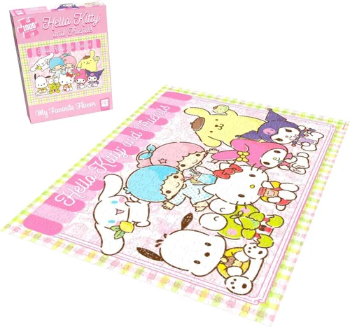 Miniatura 3 de Rompecabezas de 1000 piezas de Hello Kitty and Friends My Favorite Flavor Rompecabezas coleccionable con Hello Kitty, Cinnamoroll, Keroppi