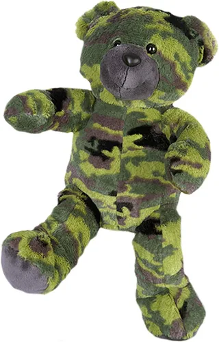 Miniatura 3 de GI camuflaje Bear 16" Make Your Own Animal- no Sew – Kit de peluche con lindo mochila.