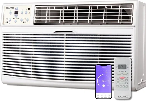 OLMO TTW 8,000 BTU 115V Aire acondicionado para pared con control remoto y kit inteligente incorporado, solo enfriamiento (Refrigerante R32…