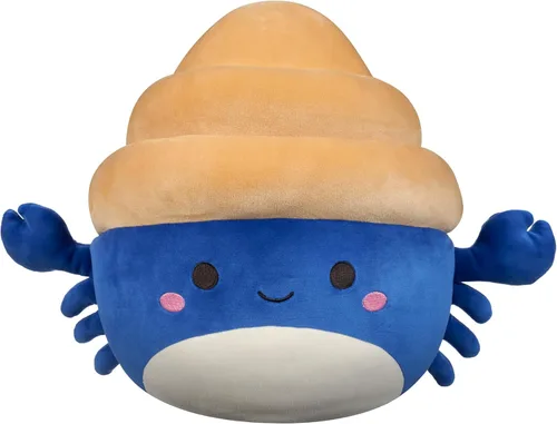 Miniatura 11 de Squishmallows Original 12 pulgadas Caine la tortuga de cuero naranja con gafas – Peluche oficial Jazwares (tamaño mediano)