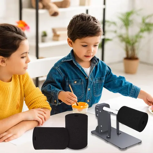 Miniatura 7 de LANIAKEA Espuma para voltear tazas, 12 piezas de insertos de espuma para manualidades de vasos de 10 a 40 onzas, insertos de girador de vaso negro