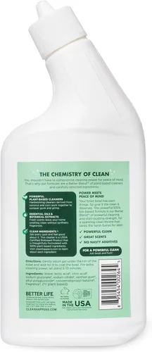 Miniatura 6 de Better Life Limpiador de inodoro, gel de limpieza con aroma a árbol de té y menta, limpiadores líquidos de baño para el hogar, 24 onzas