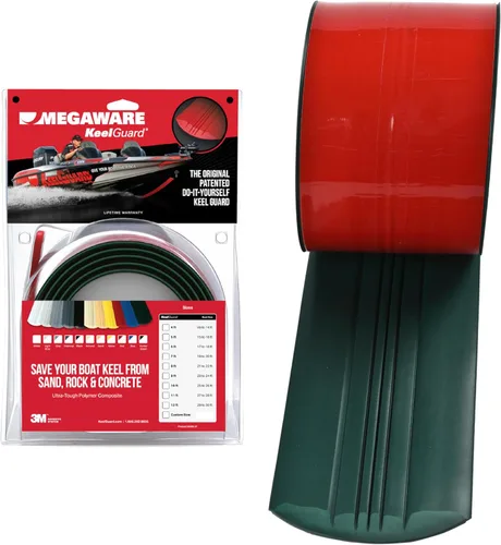 MEGAWARE KEELGUARD Protector de quilla DIY original hecho en Estados Unidos, 5 pulgadas de ancho, tamaños de 4 a 12 pies, 11 colores, kit completo