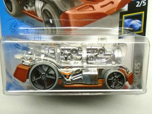 Miniatura 2 de DieCast Hotwheels Loco Motorin (Claro/Cromo) 99/250, RAYCERS X 2/5