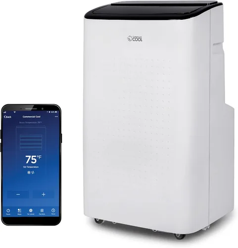Miniatura 10 de COMMERCIAL COOL Aire acondicionado portátil, deshumidificador y ventilador, aire acondicionado portátil de 9,000 BTU cubre hasta 400 pies cuadrados