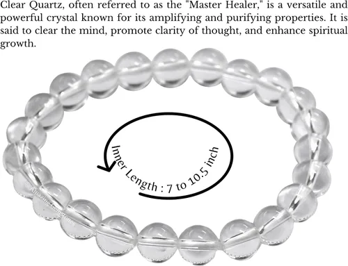Miniatura 745 de Amazing Gemstone Crystal Bracelet for Women Men's Gifts - Protection Healing Crystal Bracelet - 8mm Gemstone Beaded Stretchable Bracelet Pulseras