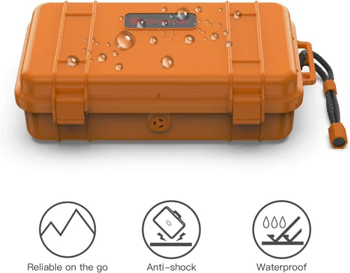 Miniatura 3 de Smatree Estuche compacto resistente al agua Compatible para Gopro Hero 13/12/11/10/9/8/7/6/5/2018/AKASO Brave 7 LE/DJI Osmo Action 5 Pro/4, Amarillo