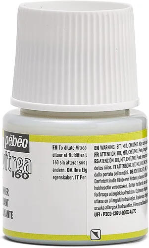 Miniatura 11 de Pebeo Vitrea 160 - Botella de diluyente para pintura de vidrio (45 ml)