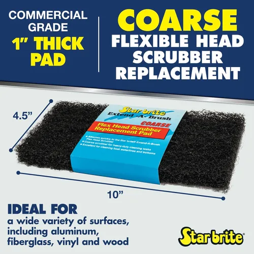 Miniatura 2 de STAR BRITE - Reemplazo de cabezal flexible de escoba (gruesa) (negra) (040127)