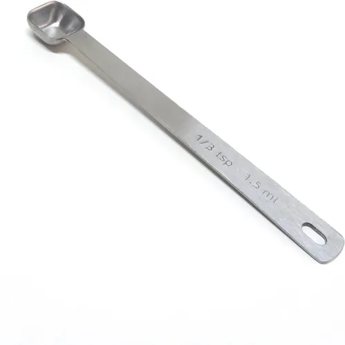 1 cucharadita de 1/3 cucharadita (1/3 cucharadita, 1/10 cucharada, 0.1 fl oz), cuchara medidora cuadrada pequeña, solo cucharas individuales