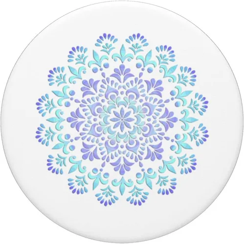Miniatura 3 de PopGrip intercambiable con diseño de mandala roseta