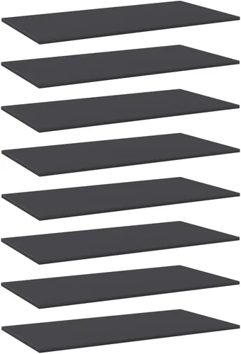 Miniatura 52 de 4 tableros de repuesto para estanterías, paneles de repuesto de aglomerado, unidades de almacenamiento, estantes organizadores, color gris hormigón