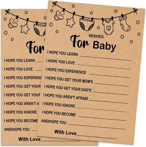 Miniatura 14 de Baby ABC Juego de Baby Shower, 30 unidades, kraft, juego de mesa, todas las edades, inglés, cartulina, manual, unisex, baby shower y alfabeto