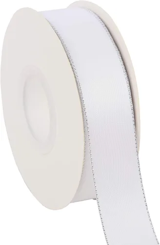 Miniatura 13 de ITIsparkle Cinta de satén de doble cara de 1 pulgada de 25 yardas con bordes dorados, 1 pulgada x 25 yardas - naranja otoñal
