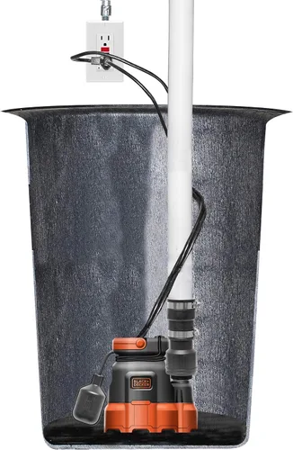 Miniatura 5 de Black+Decker Bomba sumergible de sumidero de 1/3 HP, bombas de hasta 2500 GPH