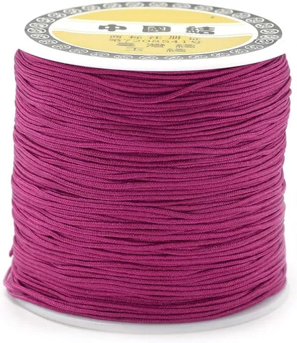 Miniatura 29 de Pandahall - Cordón de nailon para joyería de 109 yardas, cuerda de anudación china de hilo de macramé para joyería Kumihimo (vara dorada)