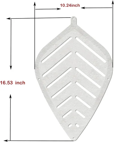 Miniatura 8 de Hojas 3D 12 piezas/juego de 16.53 x 10.24 pulgadas, superficie de fibra de fieltro, tablero de poliéster de alta densidad, divisor de pantalla