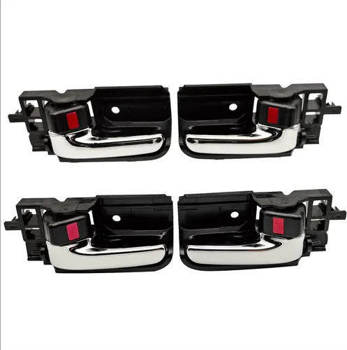 Miniatura 9 de Juego de 4 manijas interiores para puertas compatibles con Toyota Corolla 2003-2008, Toyota Tacoma 2005-2015, Pontiac Vibe 2003-2008, delantera