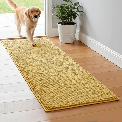 Miniatura 47 de Subrtex - Alfombras de baño de chenilla, tapete de baño de felpa corta y suave, tapete de ducha absorbente de agua, tapete de baño para la ducha