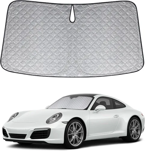 Miniatura 22 de Parasol de 6 capas para parabrisas de Honda Element 2003-2011, parasol plegable para automóvil con bolsa de almacenamiento, reflectante del calor
