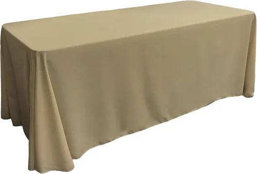 Miniatura 157 de LA Linen Mantel rectangular lavable de popelín de poliéster, resistente a las manchas y a las arrugas, cubierta de mesa 60x84, mantel de tela