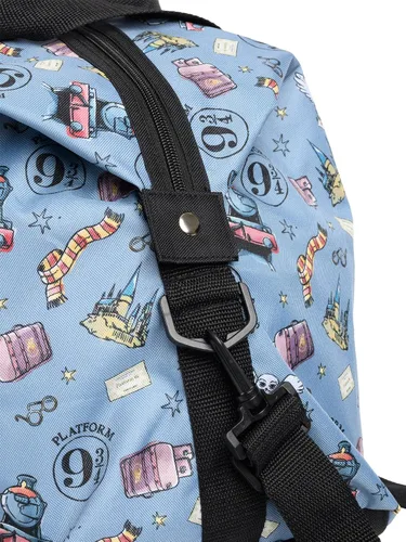 Miniatura 7 de Harry Potter Bolsa de lona de tren búho Hogwarts con estampado de búho para viajes Blanco apagado Bolsa de lona