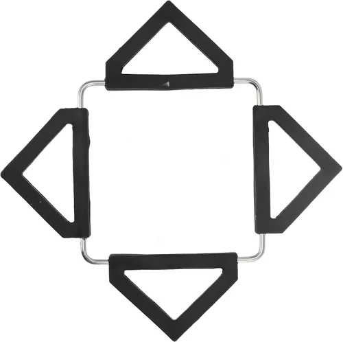 CHICIRIS Antideslizante de silicona térmica Trivet Estera de cocina plegable para ollas calientes sartenes utensilios de cocina negro