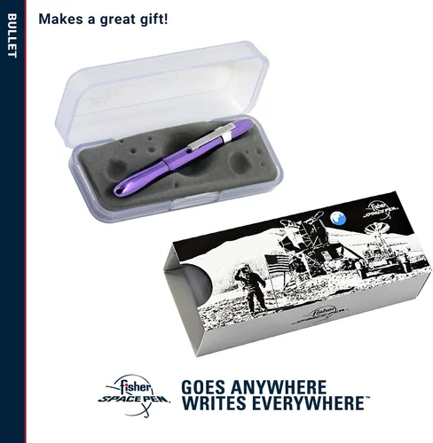 Miniatura 54 de Bolígrafo en forma de bala Fisher Space, con acabado en cromo y en caja de regalo., Cromado