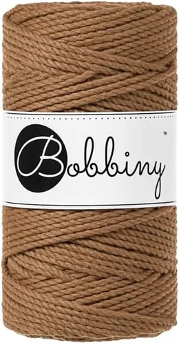 Miniatura 32 de Bobbiny Cordón de macramé regular de 0.118 in y 3 capas (aguamarina), 108yds/330 pies (100% algodón reciclado)
