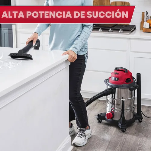 Miniatura 3 de Vacmaster Aspiradora húmeda/seca de acero inoxidable de 5 galones* 4 HP de pico - VOC508S 1101