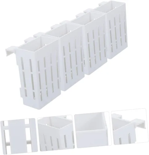 Miniatura 7 de FOMIYES Cesta colgante para plantas, 4 piezas, soporte para plantas de acuario, decoración de pecera, soporte para plantas de acuario con gancho