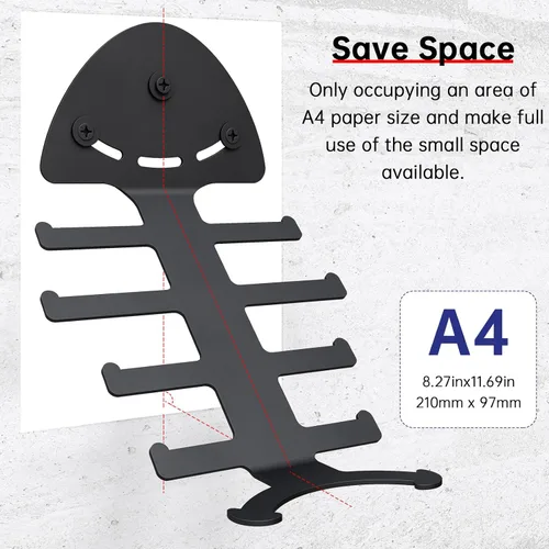 Miniatura 4 de Exercise Resistance Band Rack, Resistance Bands Storage Hanger Gym Equipment Organizer Rack for Pull Up Bands, Multi-Purpose Gym Equipment Storage