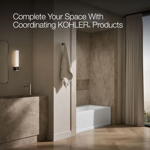 Miniatura 6 de Kohler 1946-LA-0 Archer 60" x 30" baño alcobólico, drenaje izquierdo, Blanco