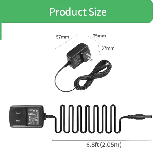 Miniatura 2 de Adaptador de fuente de alimentación DC 9V 0.5A, enchufe de 0.217 in x 0.083 in para fuente de alimentación de pedal de guitarra, Arduino UNO R3