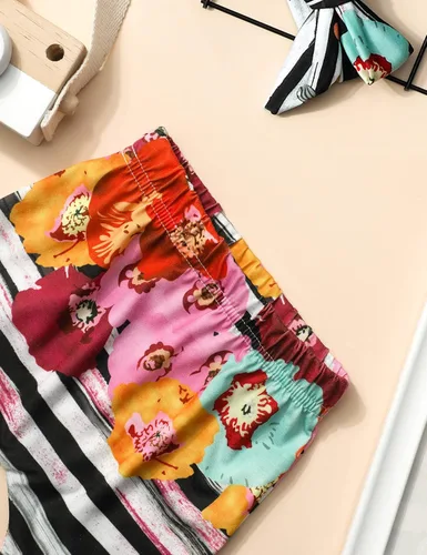 Miniatura 6 de KANGKANG Ropa de bebé recién nacida Hi I'm New Here, traje para recién nacido, mameluco para bebé, pantalones florales, lindos trajes de bebé niña