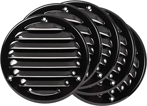 Miniatura 28 de Cubierta para salida de ventilación – Ventilación redonda de Soffit – Rejilla de ventilación – Cubierta de rejilla – Malla mosquitera integrada
