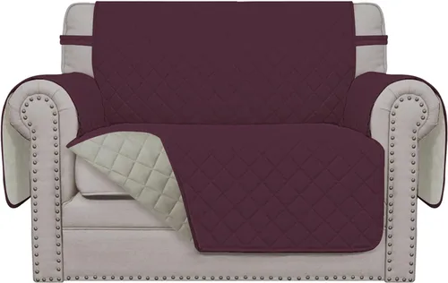 Miniatura 290 de Easy-Going - Funda para sofá, futón y sillón sin reposabrazos, reversible, resistente al agua, para mascotas y niños (azul oscuro/azul claro)