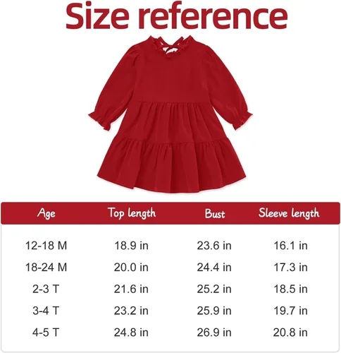 Miniatura 7 de Vestido de manga larga para bebé, vestido de otoño para niña