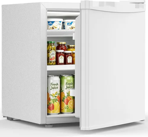 Miniatura 10 de Antarctic Star 1.7 pies cúbicos refrigerador compacto con congelador, termostato ajustable, estante de vidrio extraíble, mini refrigerador de una