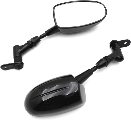 Mini Espejos para Motocicleta Honda CBR 600RR Kawasaki Ninja 636 ZX6R Yamaha YZF R6 R1 Negro