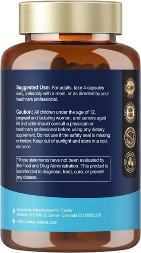 Miniatura 7 de Totaria Glucosamina liposomal condroitina MSM colágeno 3000 mg Suplemento de apoyo articular apoyo a la salud ósea flexibilidad y mantenimiento